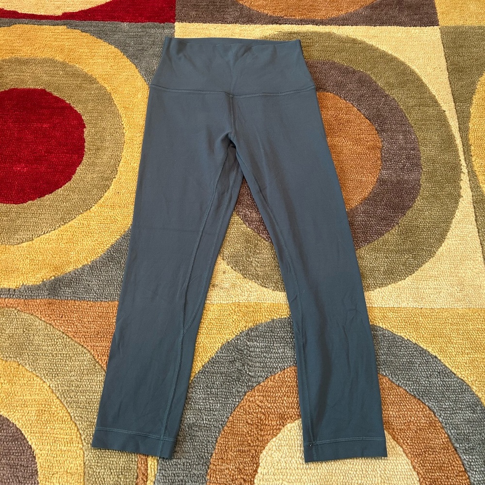 Lululemon Align High Rise Crop 21” Leggings Dark Green Size 4